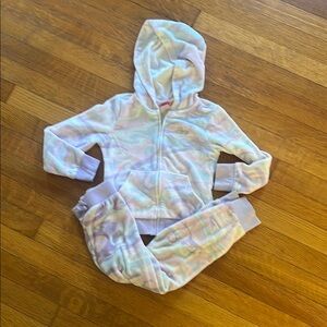 Pastel Tie-Dye Hoodie and Joggers Set